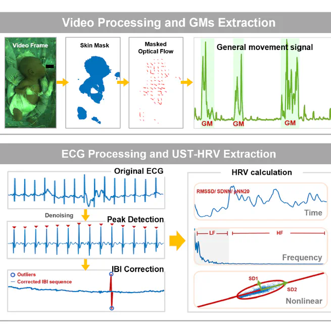 A Pilot Clinical Study to Understand the Relationship between General Movements and Ultra-Short-Term HRV of Neonates
